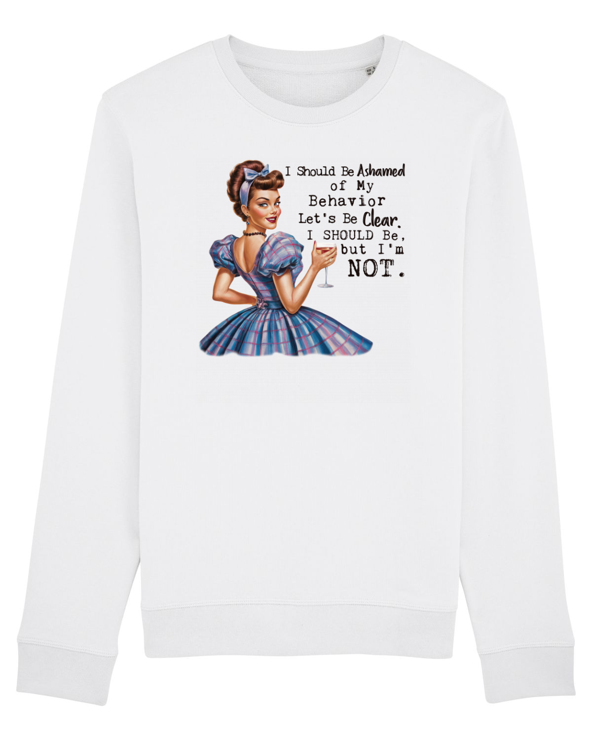 Bluză mânecă lungă Unisex Rise White