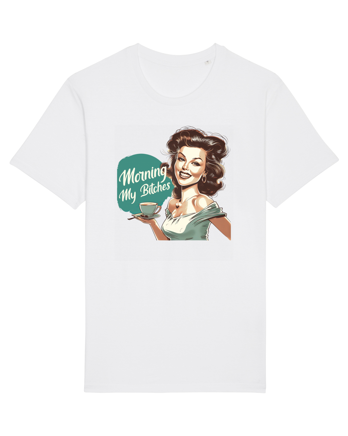 Tricou mânecă scurtă Unisex Rocker White