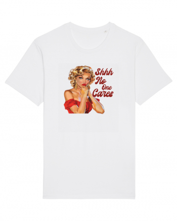 pentru femei cu atitudine - Shhh - no one cares White
