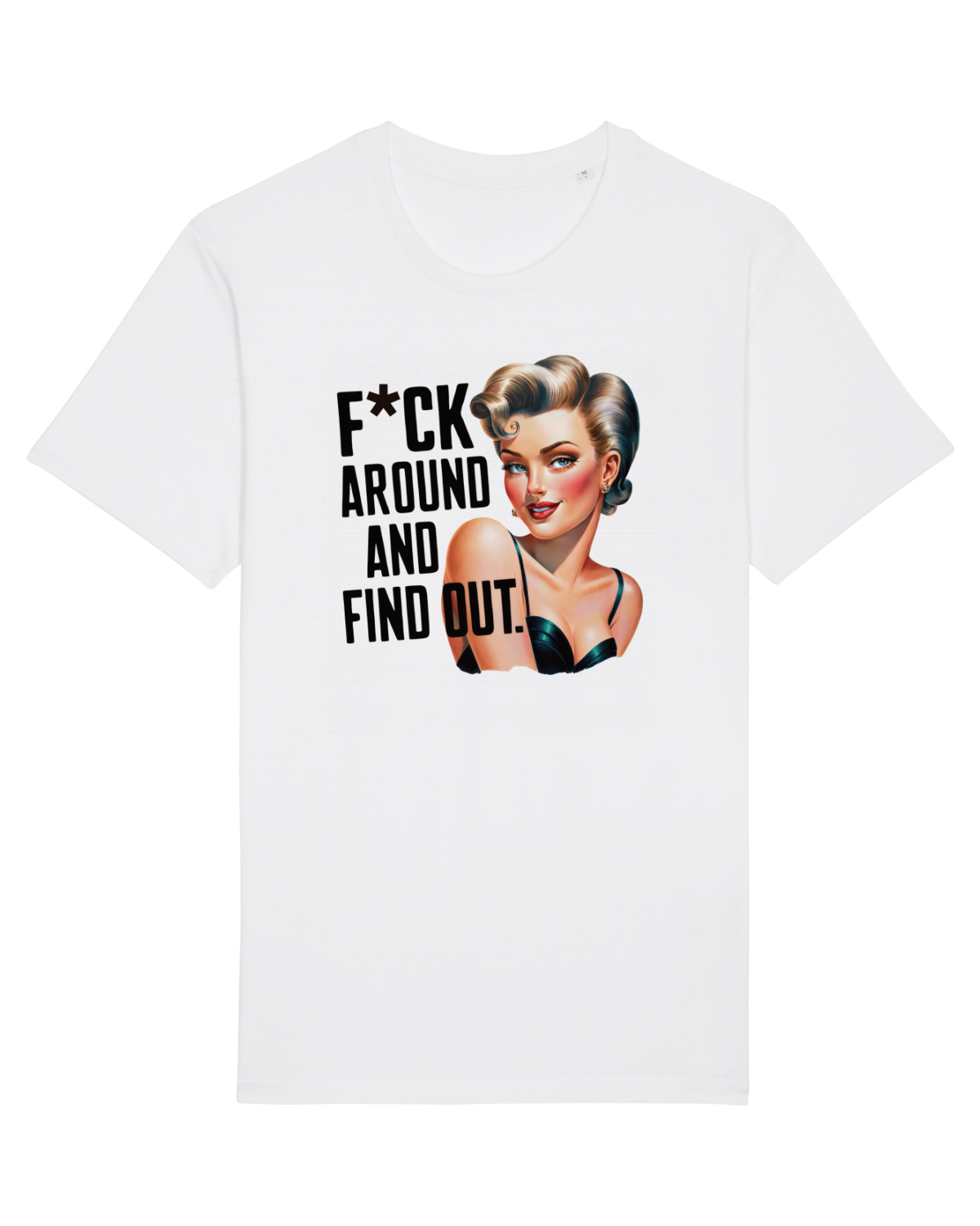 Tricou mânecă scurtă Unisex Rocker White