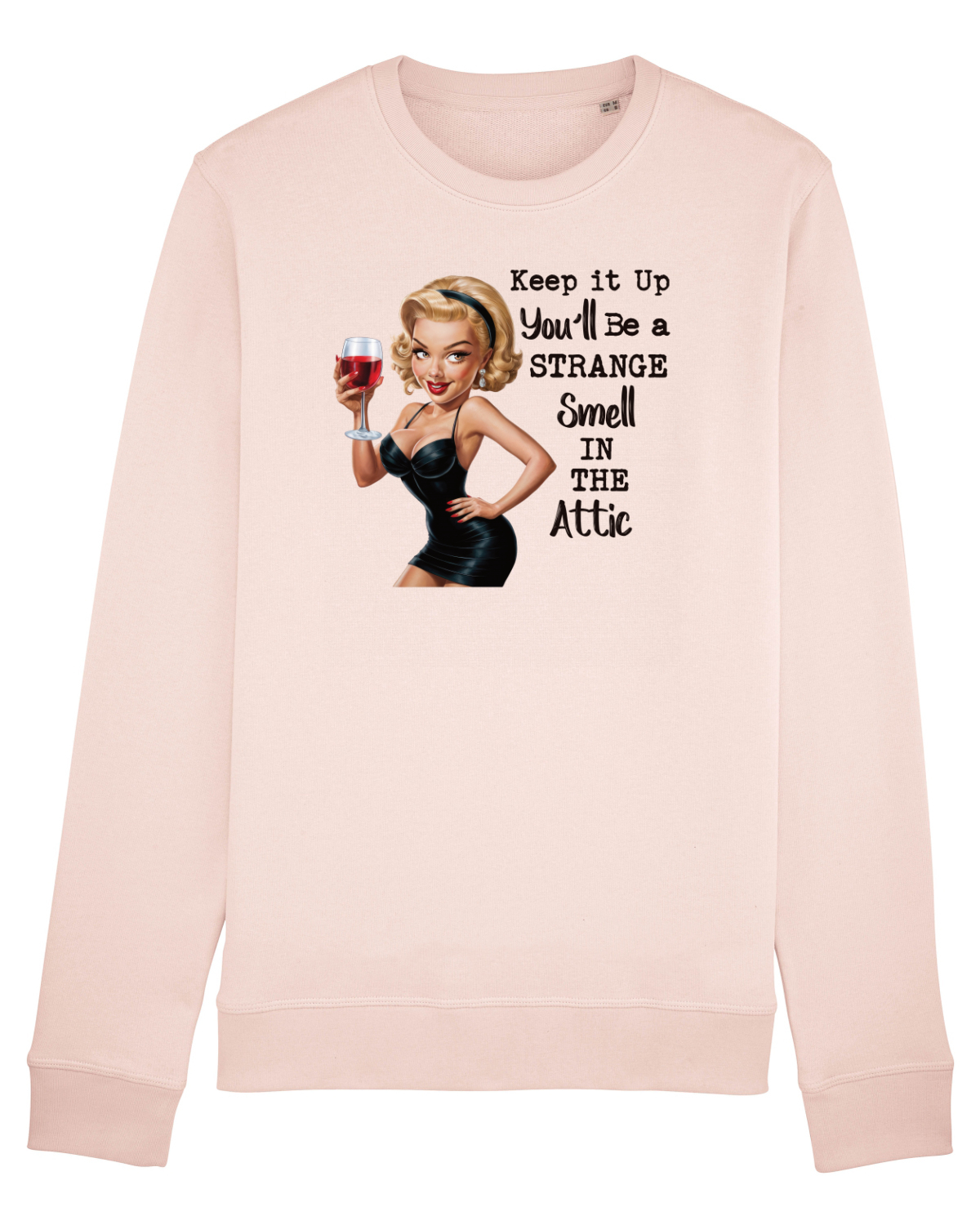 Bluză mânecă lungă Unisex Rise Candy Pink