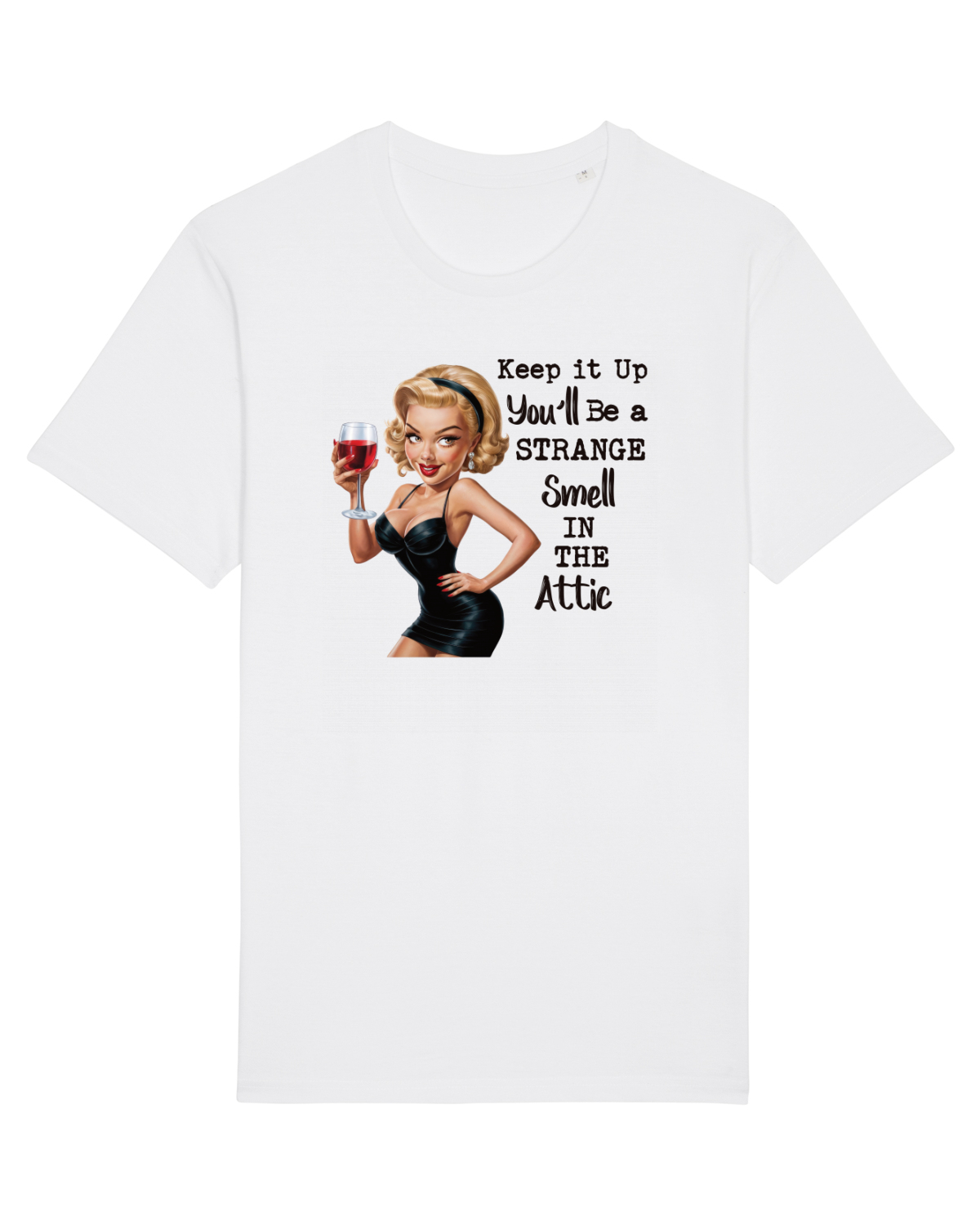 Tricou mânecă scurtă Unisex Rocker White