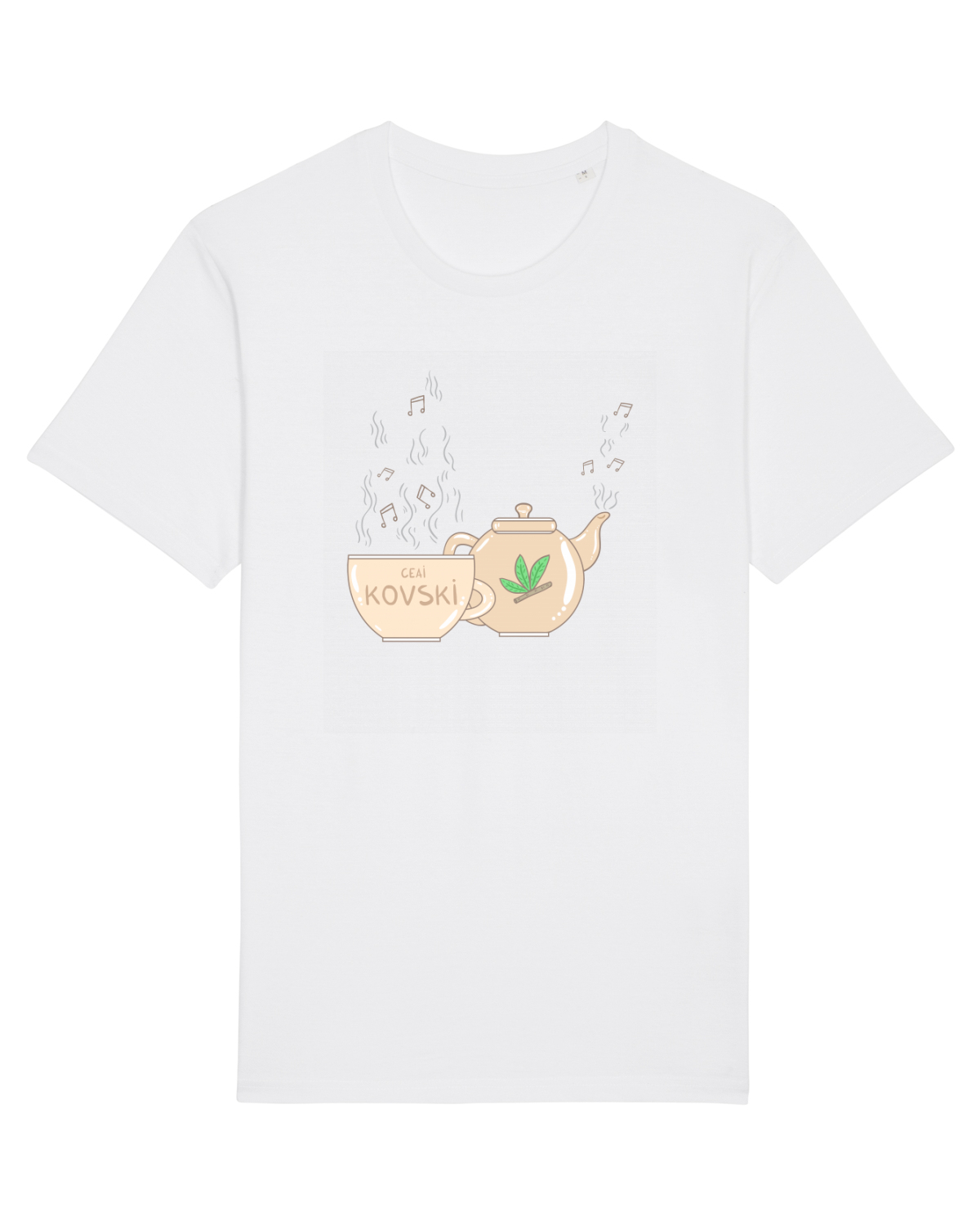 Tricou mânecă scurtă Unisex Rocker White