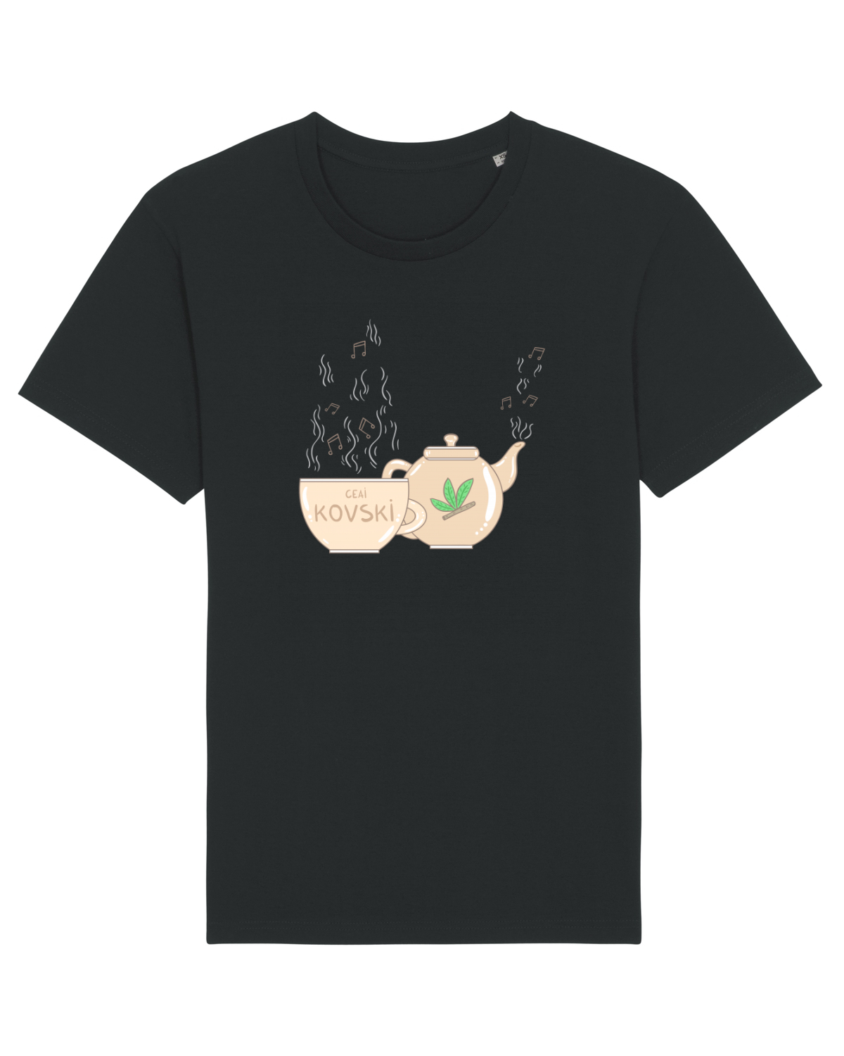 Tricou mânecă scurtă Unisex Rocker Black