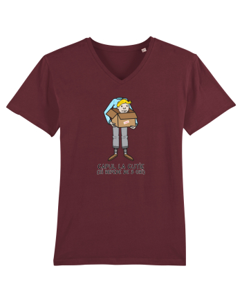 Capul la cutie Burgundy