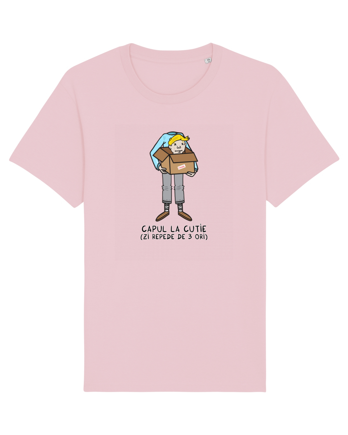 Tricou mânecă scurtă Unisex Rocker Cotton Pink