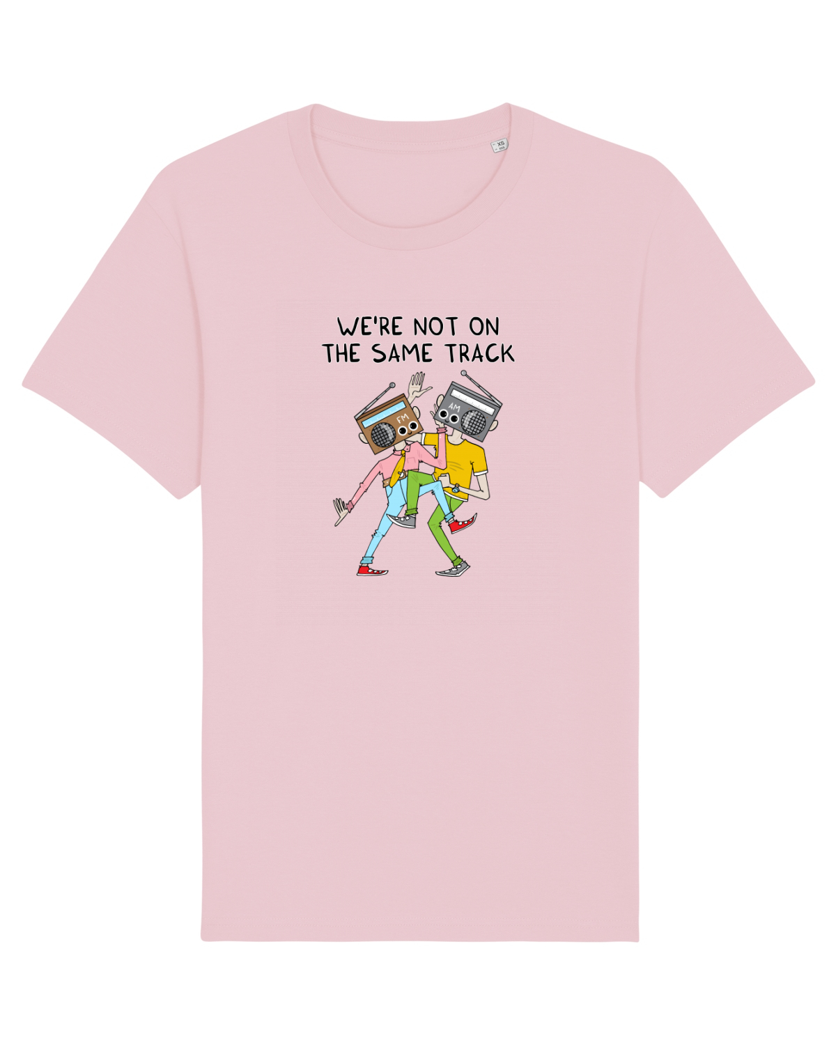 Tricou mânecă scurtă Unisex Rocker Cotton Pink