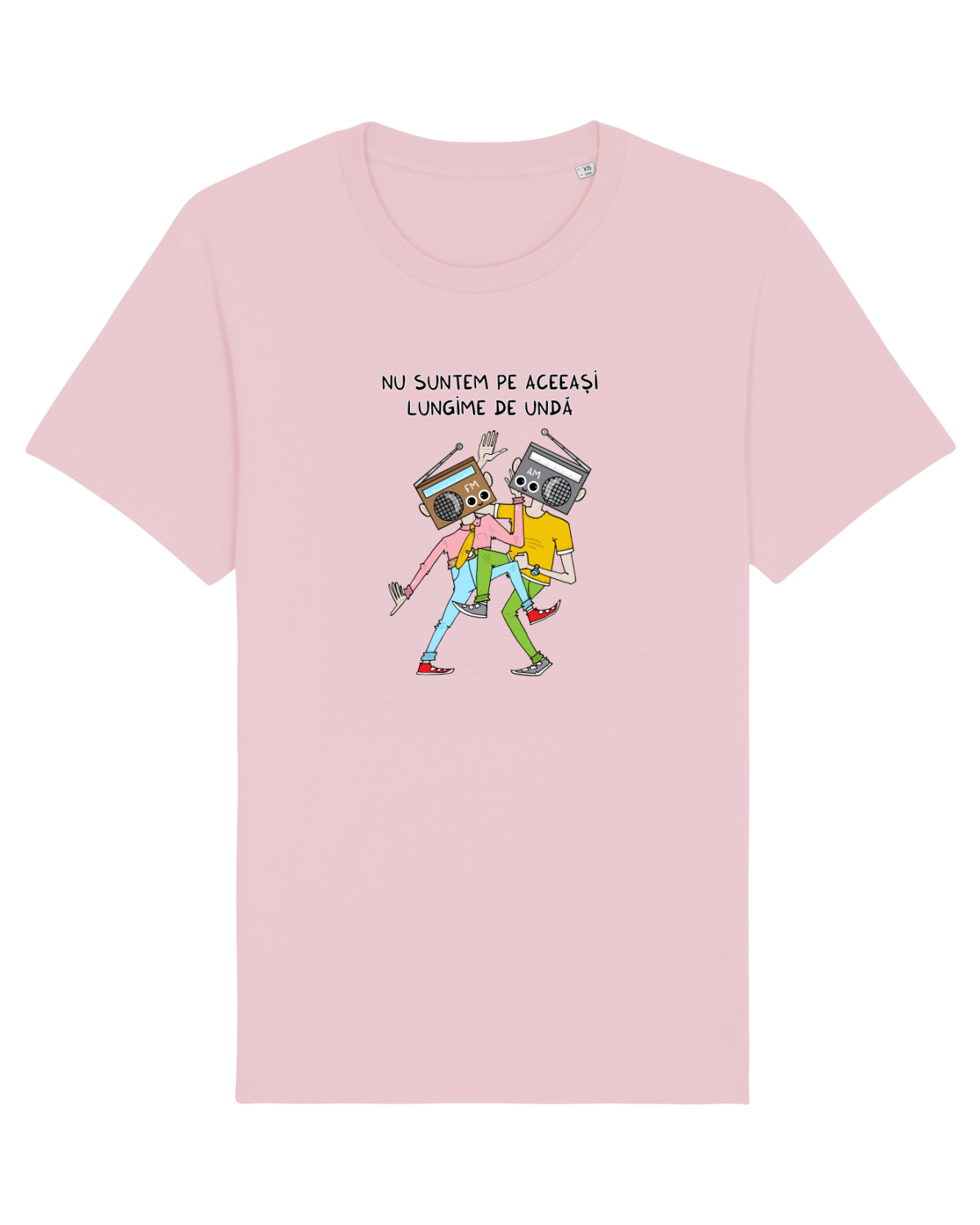 Tricou mânecă scurtă Unisex Rocker Cotton Pink
