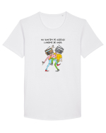 Nu suntem pe aceeași lungime de undă Tricou mânecă scurtă guler larg Bărbat Skater