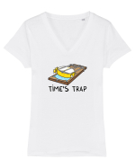 Time's trap Tricou mânecă scurtă guler V Damă Evoker