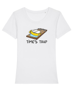 Time's trap Tricou mânecă scurtă guler larg fitted Damă Expresser