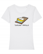 Capcana timpului Tricou mânecă scurtă guler larg fitted Damă Expresser