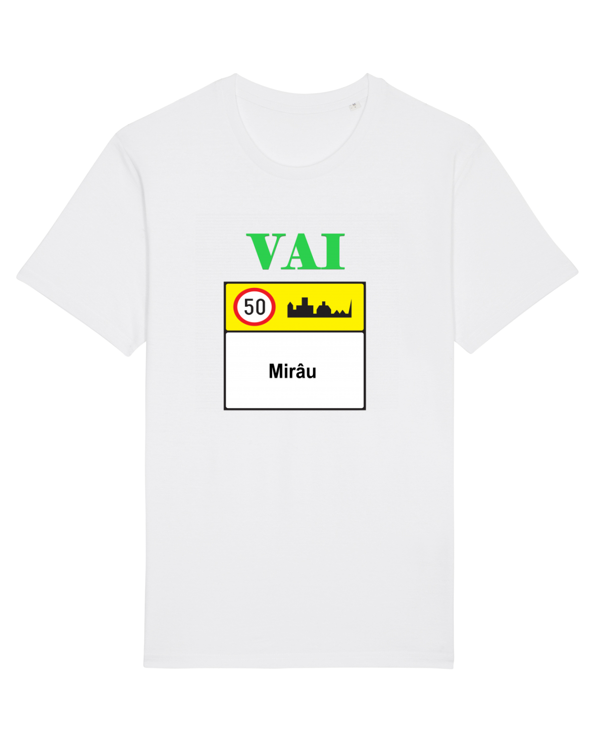 Tricou mânecă scurtă Unisex Rocker White