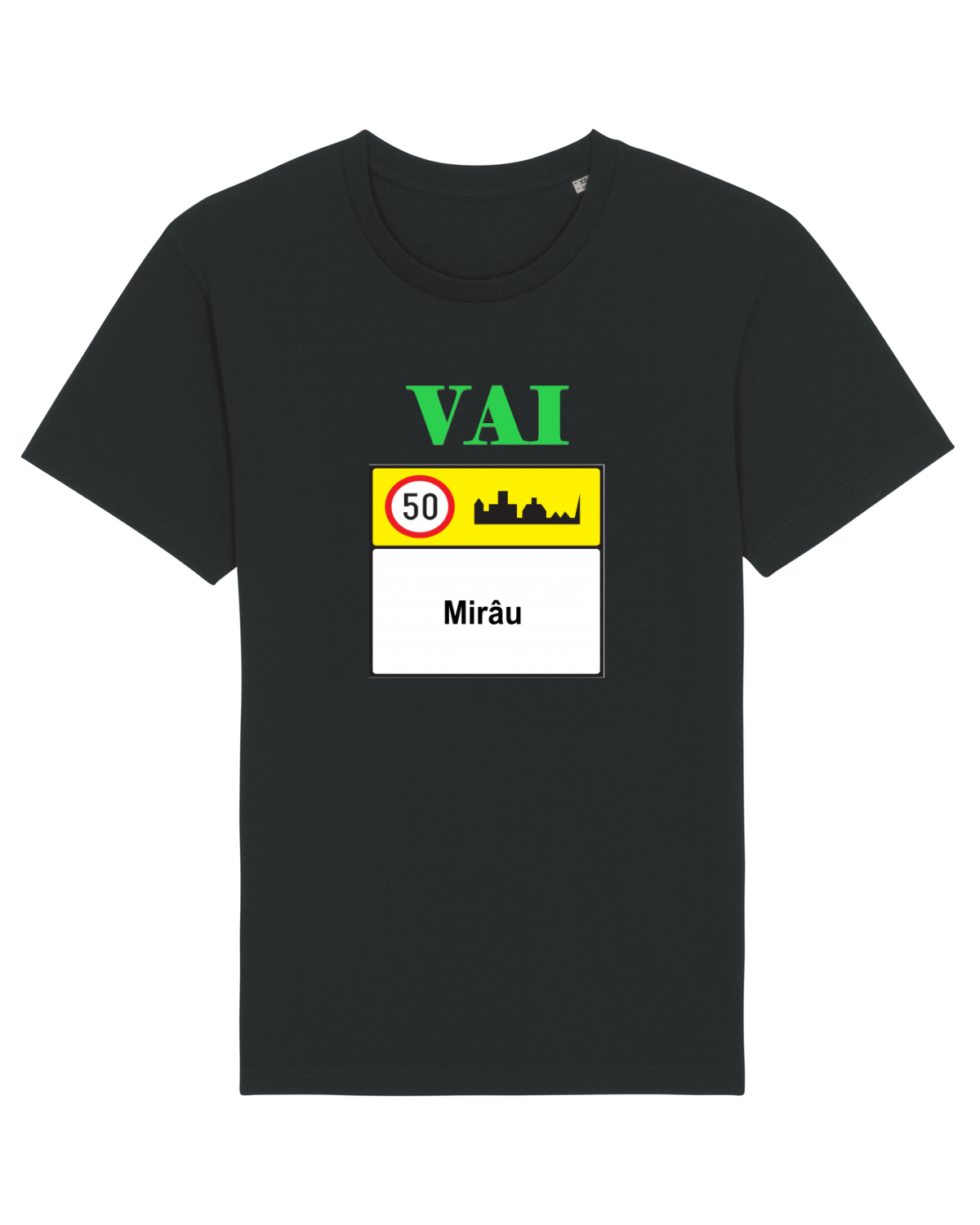 Tricou mânecă scurtă Unisex Rocker Black