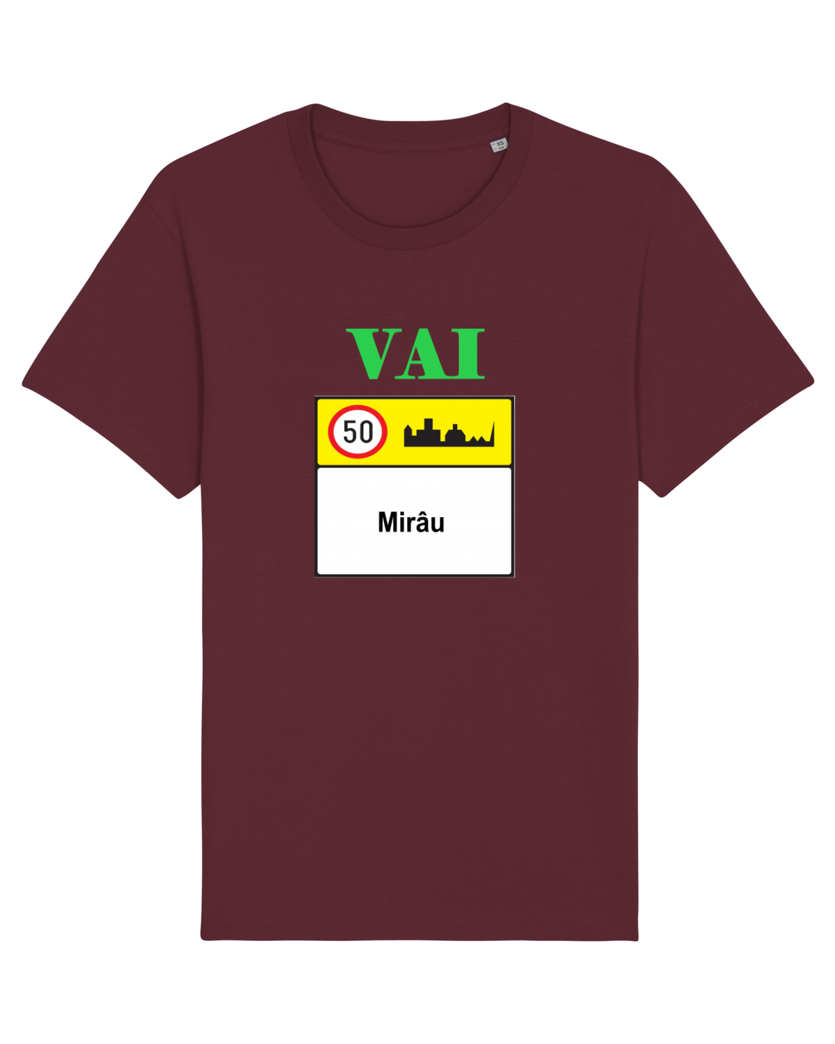 Tricou mânecă scurtă Unisex Rocker Burgundy