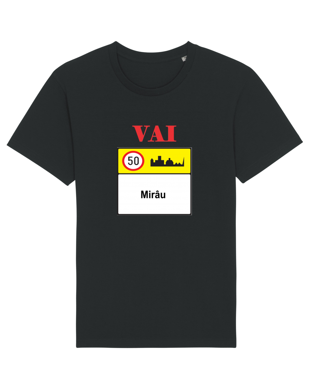 Tricou mânecă scurtă Unisex Rocker Black