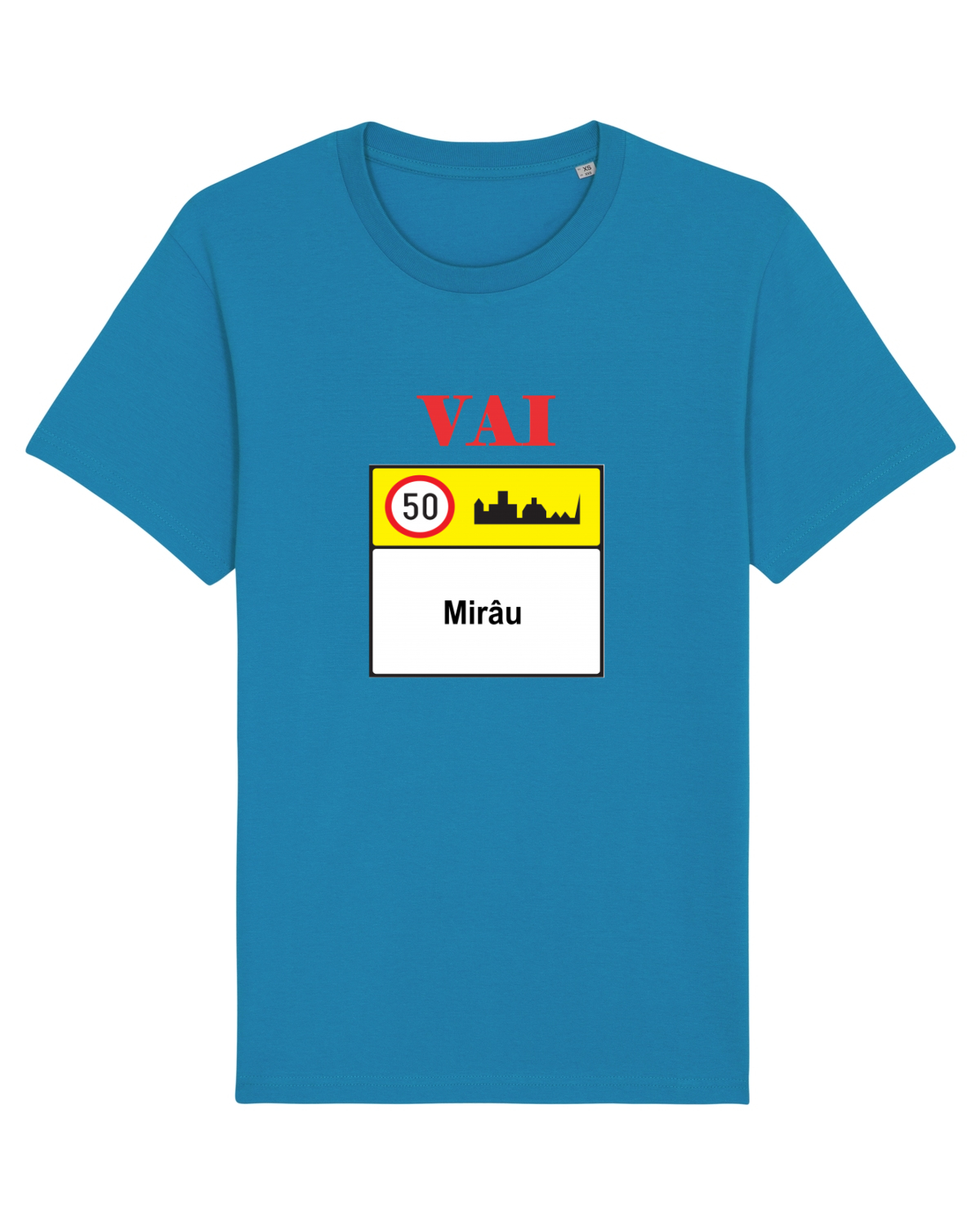 Tricou mânecă scurtă Unisex Rocker Azur