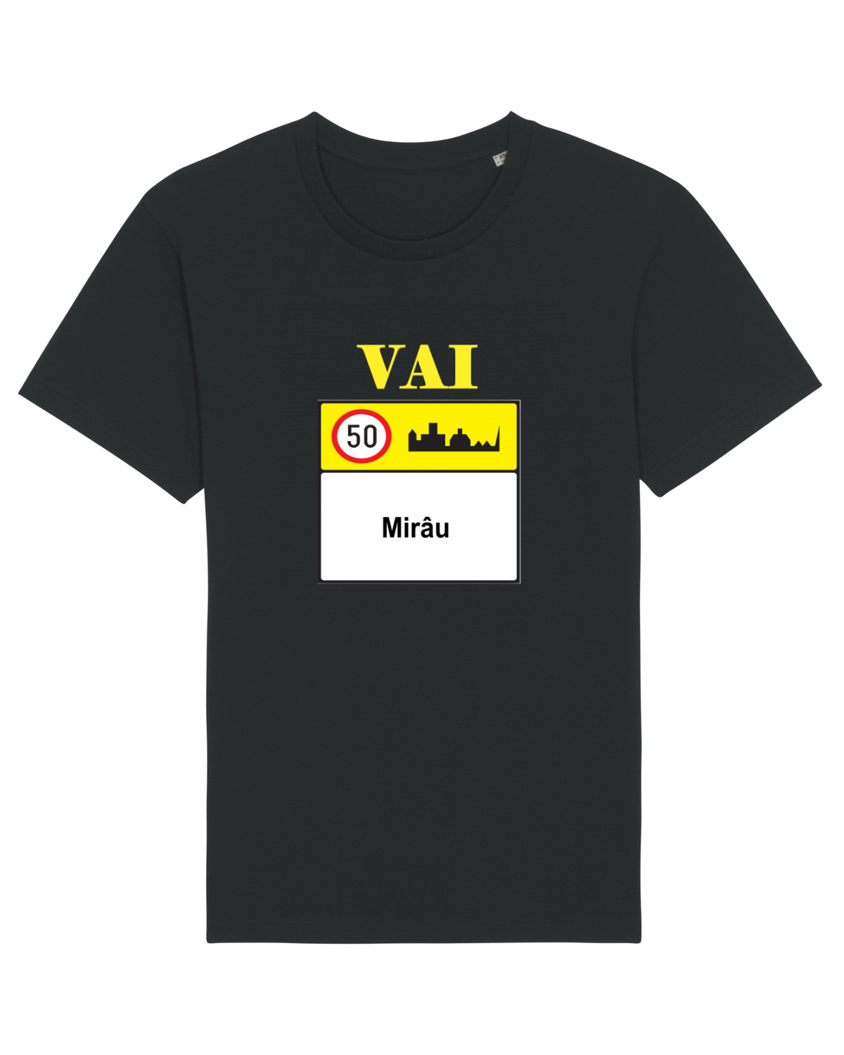 Tricou mânecă scurtă Unisex Rocker Black