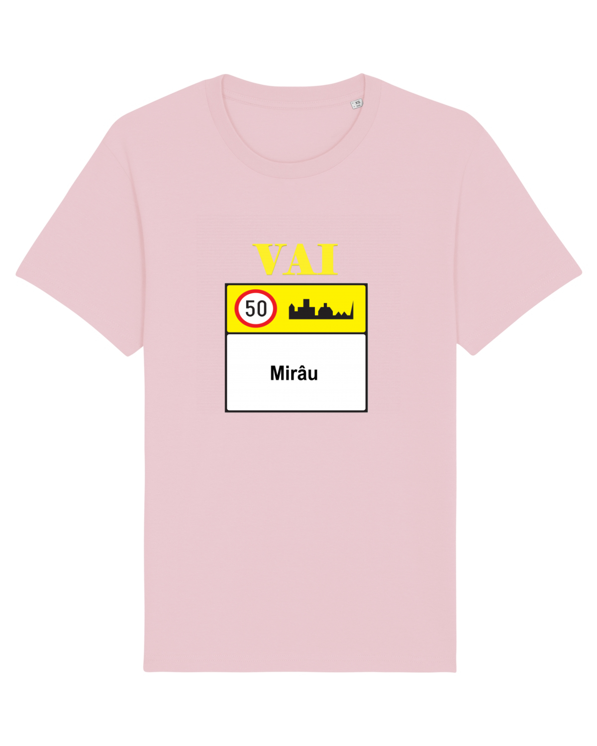 Tricou mânecă scurtă Unisex Rocker Cotton Pink