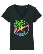 California Tricou mânecă scurtă guler V Damă Evoker