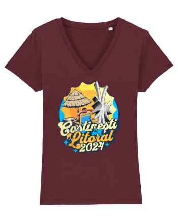 Costinesti Litoral 2024 - tricou numa' bun de luat la plaja Burgundy