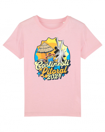 Costinesti Litoral 2024 - tricou numa' bun de luat la plaja Cotton Pink