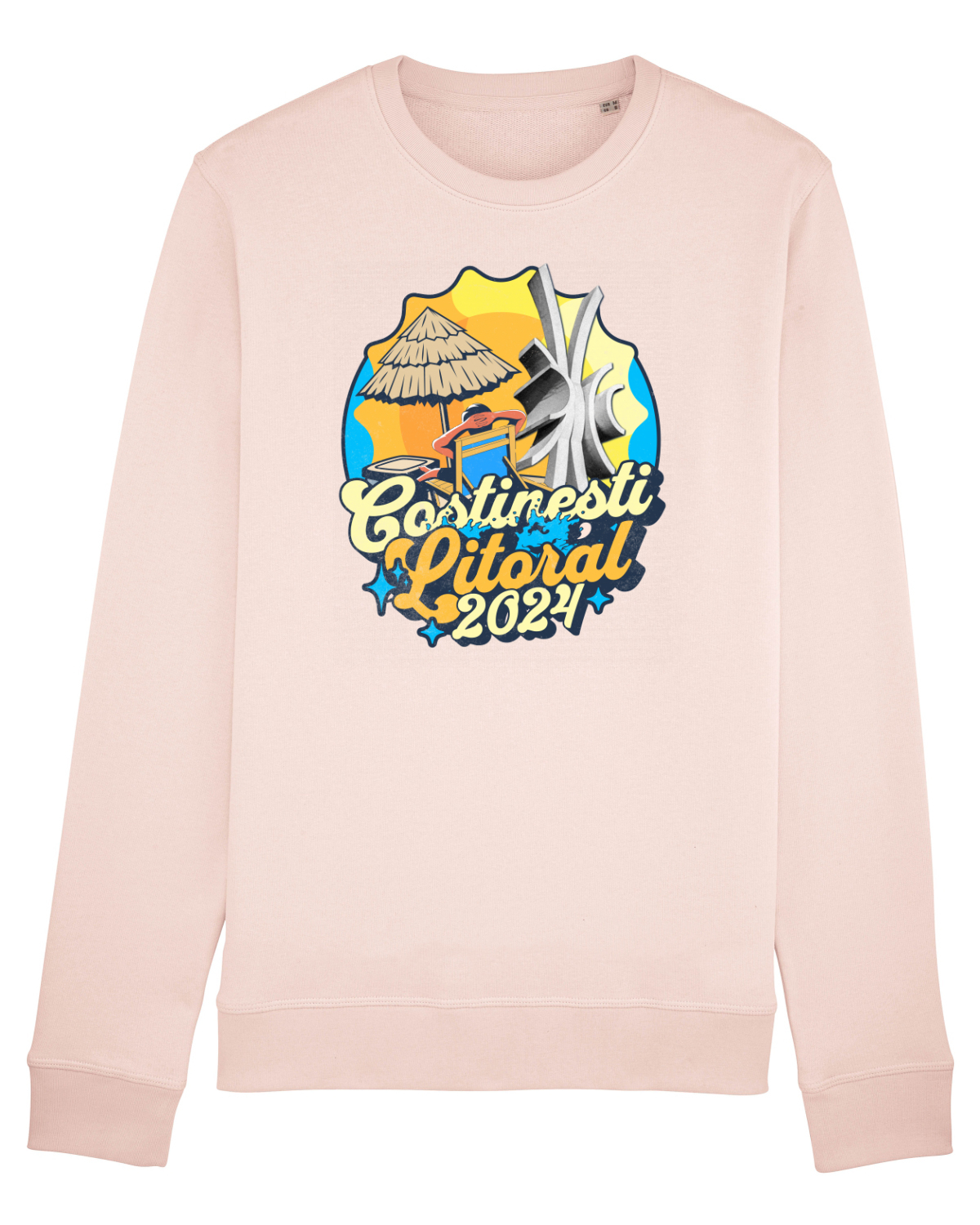 Bluză mânecă lungă Unisex Rise Candy Pink