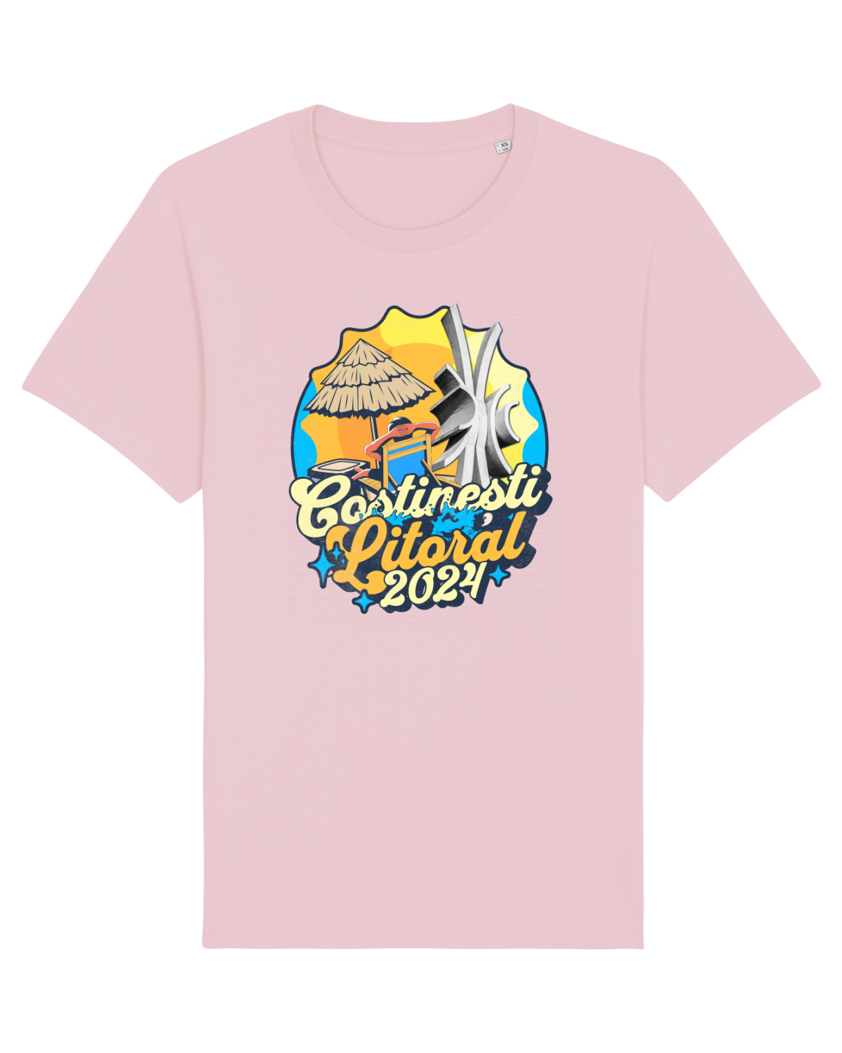 Tricou mânecă scurtă Unisex Rocker Cotton Pink