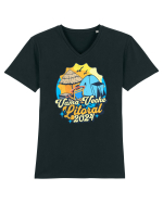 Vama Veche Litoral 2024 - Tricou de vamaiot Tricou mânecă scurtă guler V Bărbat Presenter