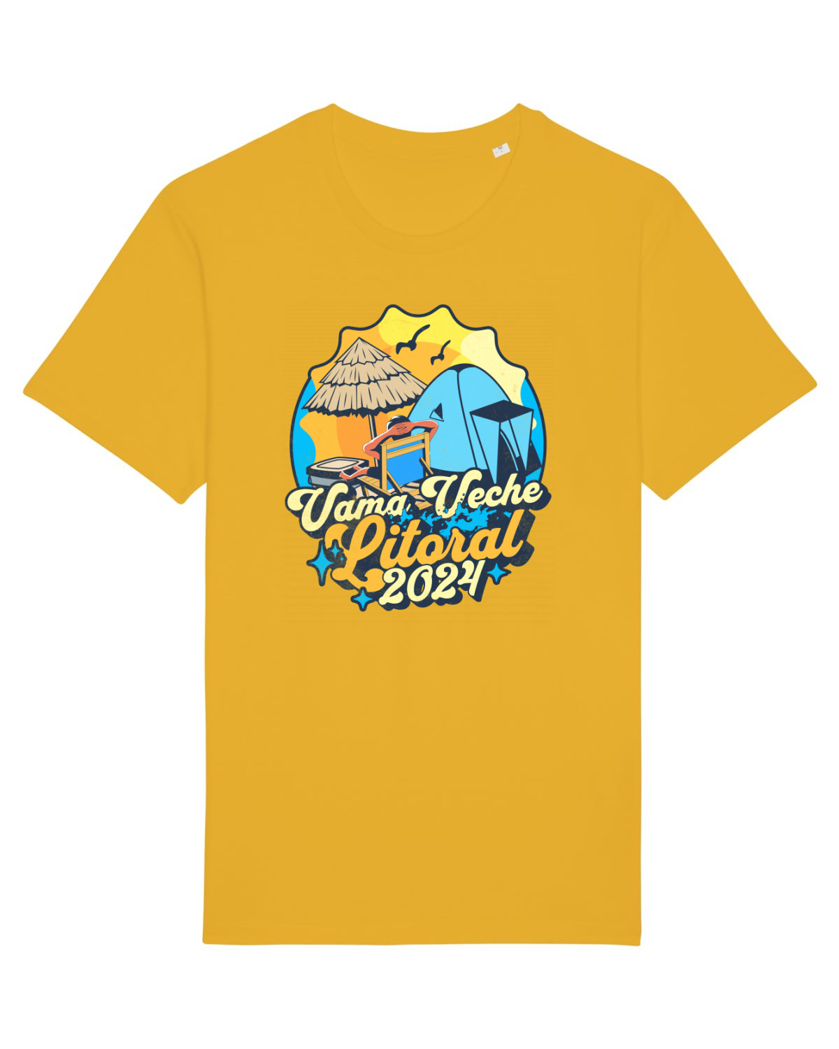 Tricou mânecă scurtă Unisex Rocker Spectra Yellow