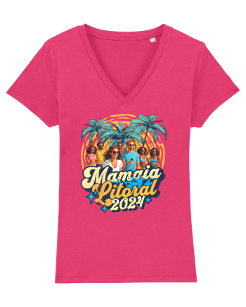 Mamaia Litoral 2024 - Tricou de beach party Raspberry