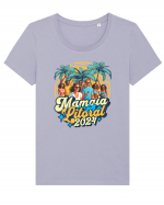 Mamaia Litoral 2024 - Tricou de beach party Tricou mânecă scurtă guler larg fitted Damă Expresser