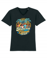 Mamaia Litoral 2024 - Tricou de beach party Tricou mânecă scurtă guler V Bărbat Presenter