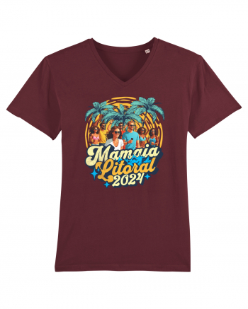 Mamaia Litoral 2024 - Tricou de beach party Burgundy