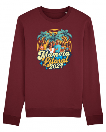 Mamaia Litoral 2024 - Tricou de beach party Burgundy