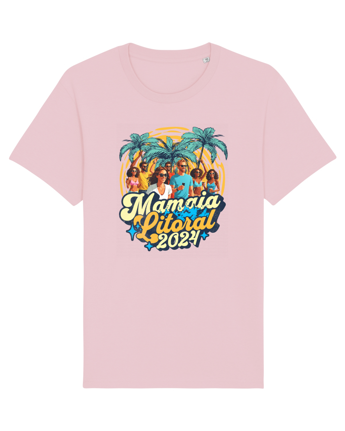 Tricou mânecă scurtă Unisex Rocker Cotton Pink
