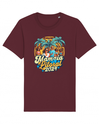 Mamaia Litoral 2024 - Tricou de beach party Burgundy