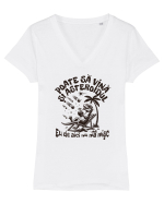 Dinozaur de vara - Poate sa vina si asteroidul, eu de aici nu ma misc Tricou mânecă scurtă guler V Damă Evoker