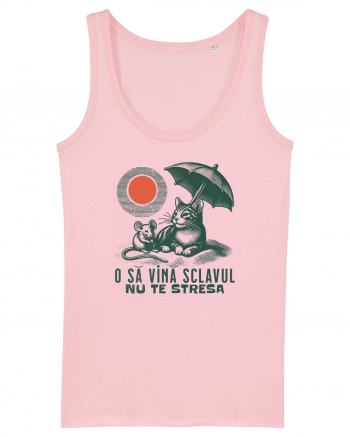 Tricou de vara cu pisici Cotton Pink