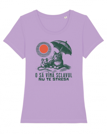 Tricou de vara cu pisici Lavender Dawn