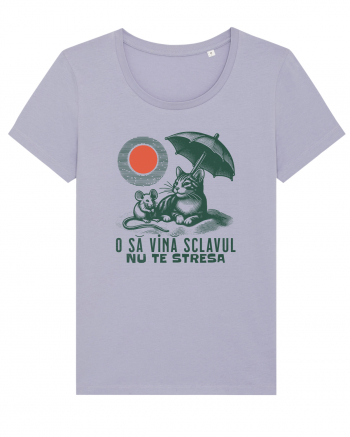 Tricou de vara cu pisici Lavender