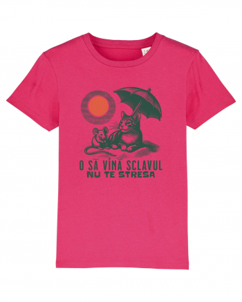 Tricou de vara cu pisici Raspberry