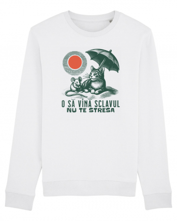 Tricou de vara cu pisici White