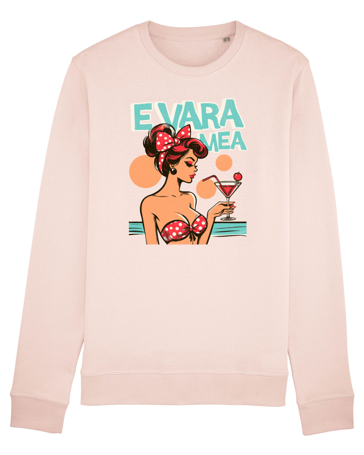 Bluză mânecă lungă Unisex Rise Candy Pink