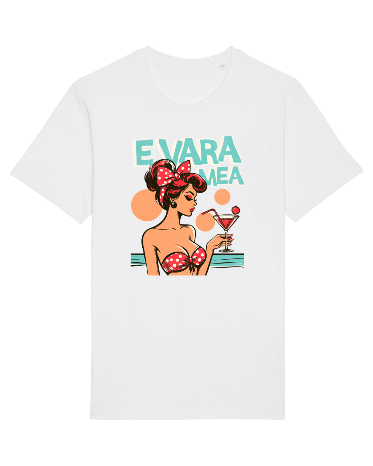 Tricou mânecă scurtă Unisex Rocker White