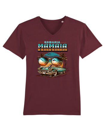 Romania Mamaia - Un tricou de vara, de plaja, de party Burgundy