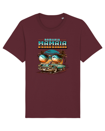 Romania Mamaia - Un tricou de vara, de plaja, de party Burgundy
