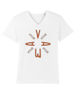 V A M A  Tricou mânecă scurtă guler V Bărbat Presenter