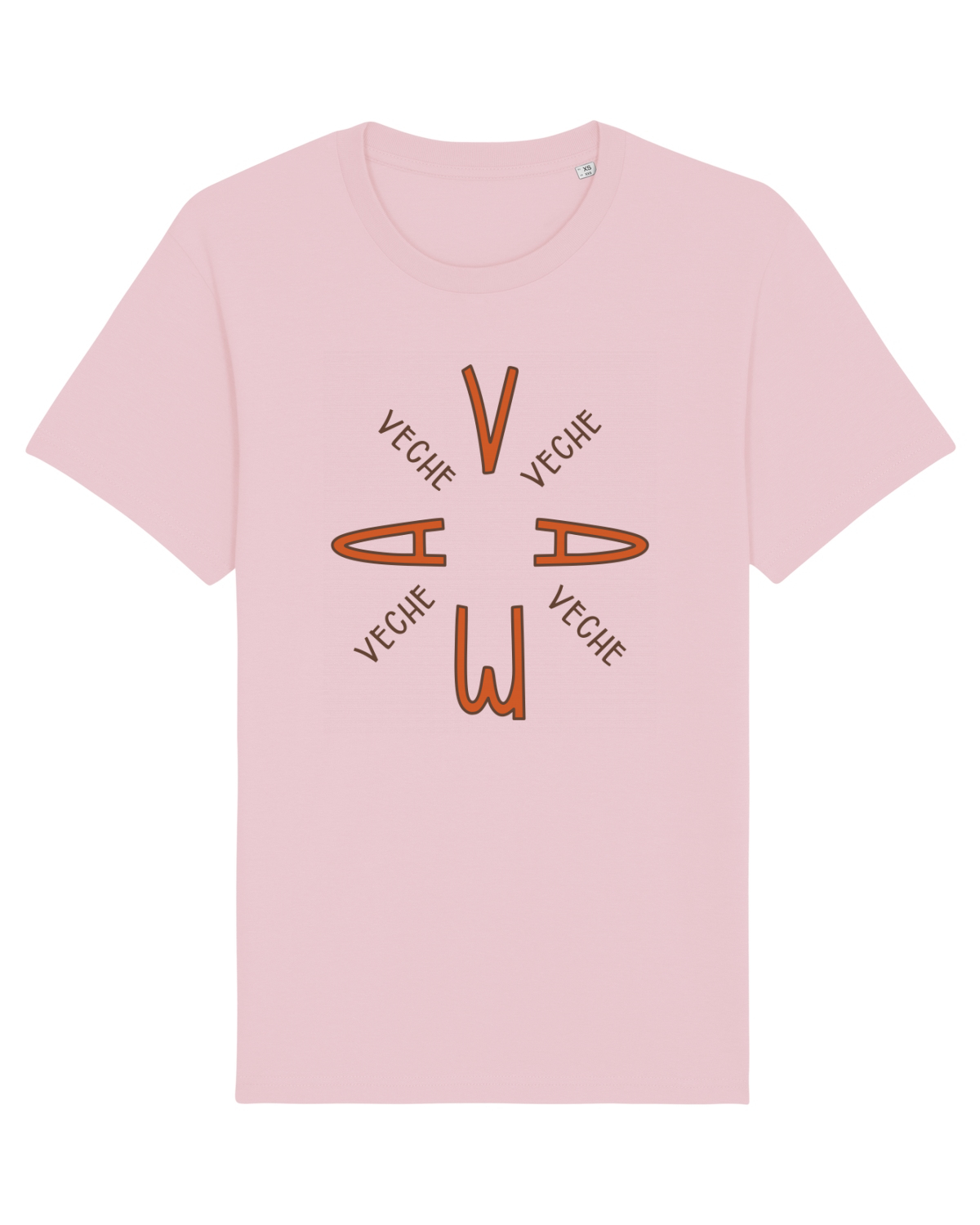 Tricou mânecă scurtă Unisex Rocker Cotton Pink
