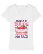 Pentru pofticiosi si mancaciosi - daca e dulce, ma bag! Tricou mânecă scurtă guler V Damă Evoker